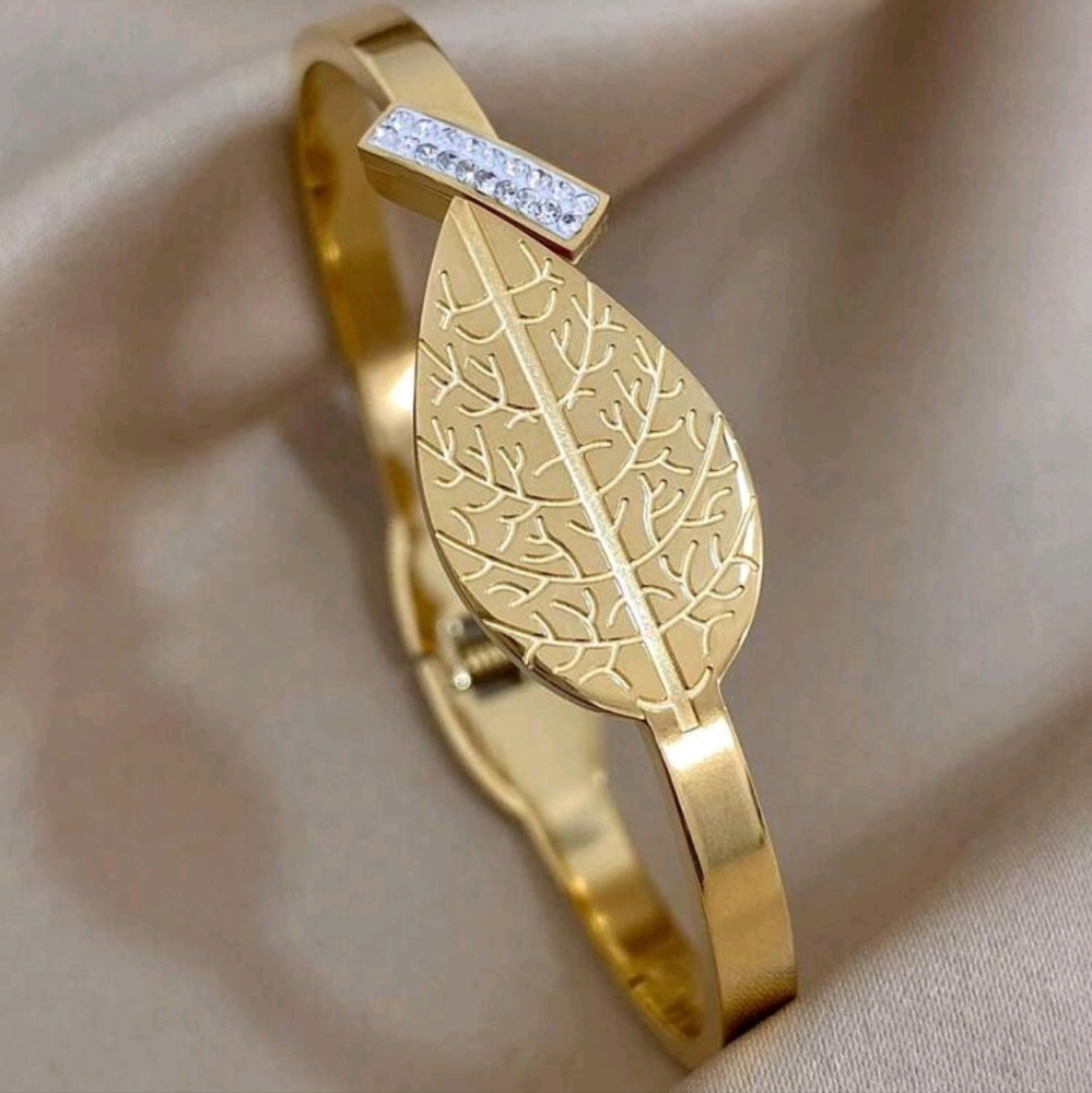 1 pc  bracelet Stainless Steel Cuff bracelet Rhinestone Cubic Zirconia Bangle